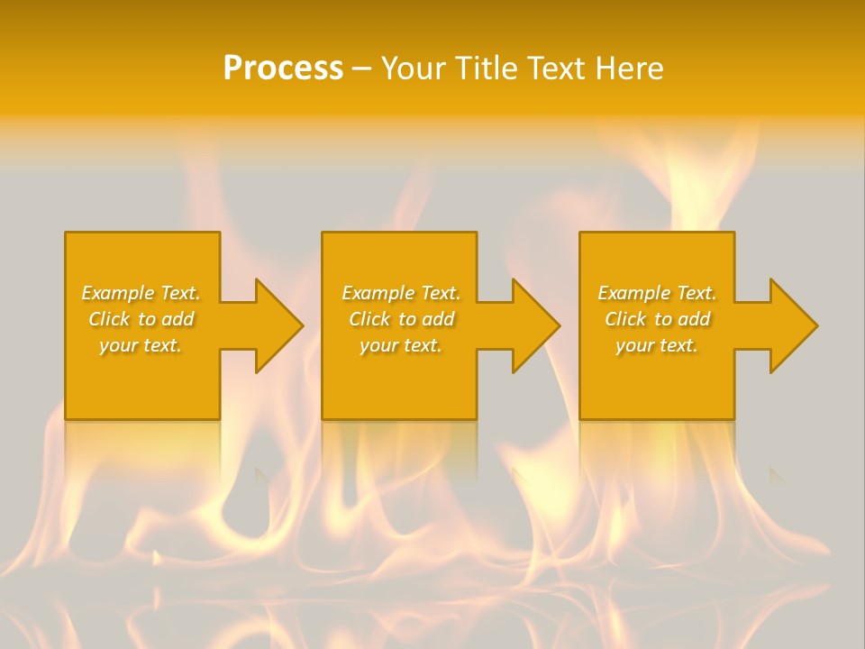 Burining Abstract Black PowerPoint Template