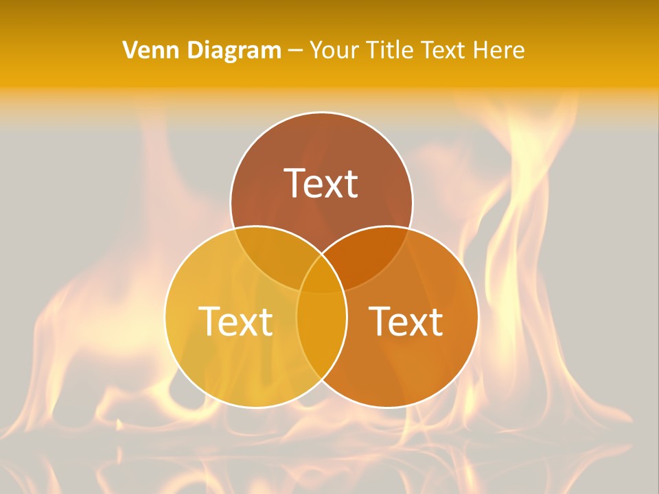 Burining Abstract Black PowerPoint Template