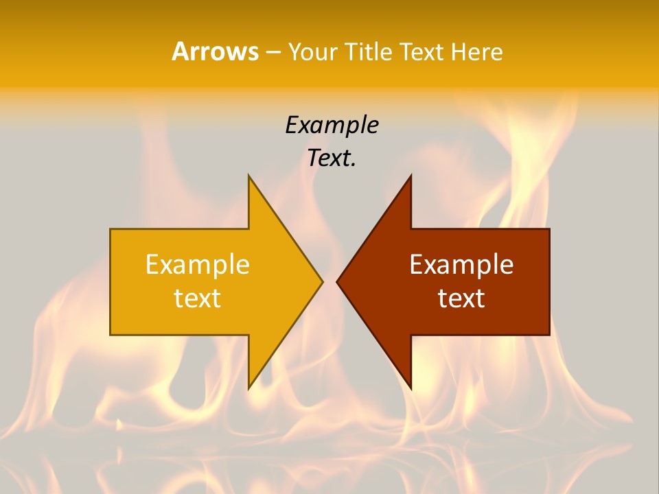 Burining Abstract Black PowerPoint Template