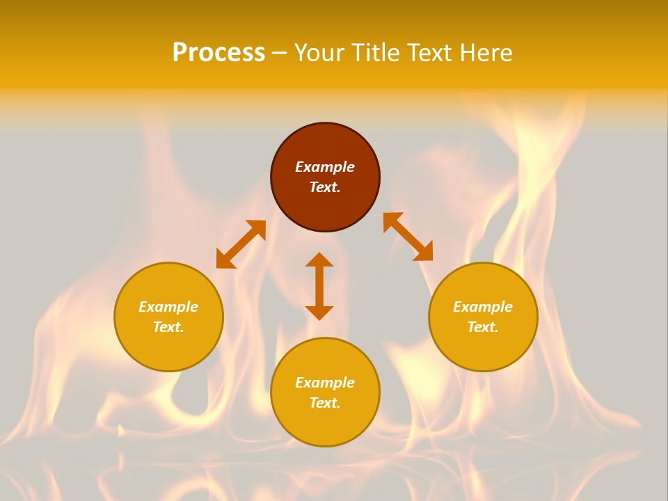 Burining Abstract Black PowerPoint Template