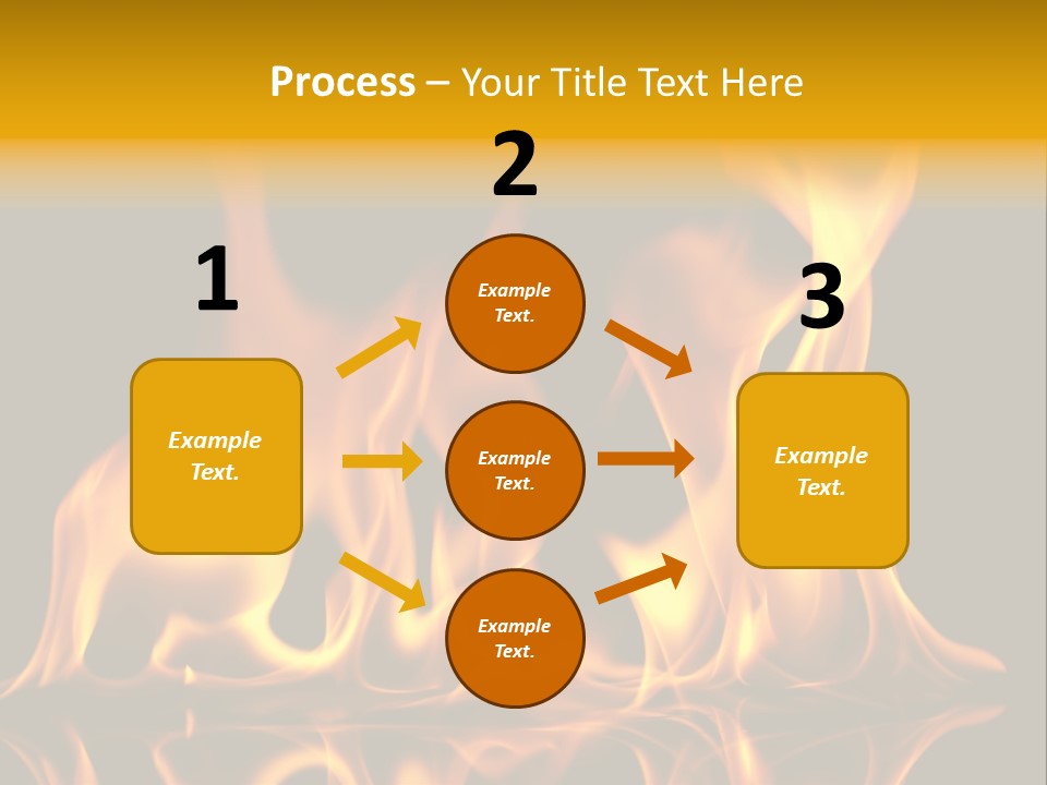Burining Abstract Black PowerPoint Template