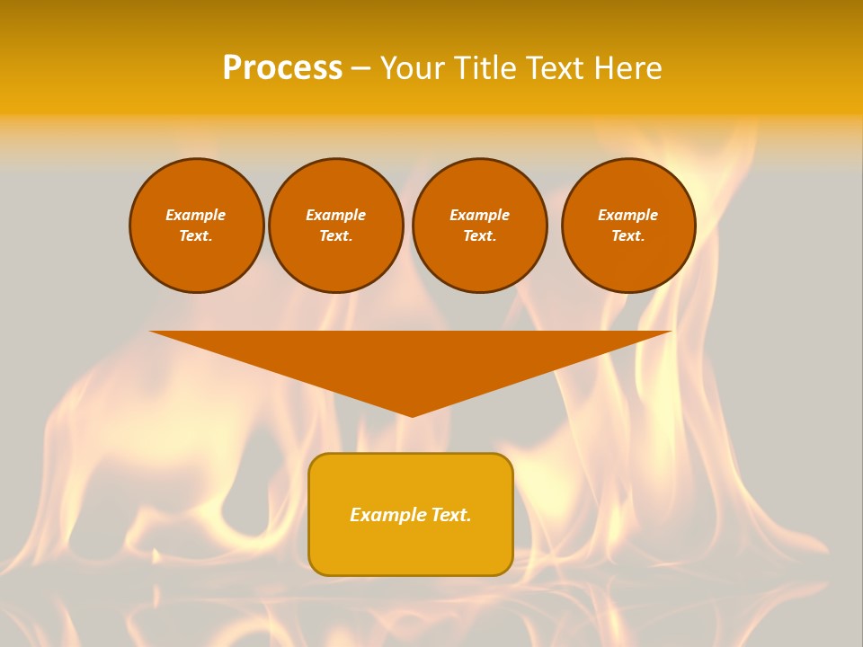 Burining Abstract Black PowerPoint Template