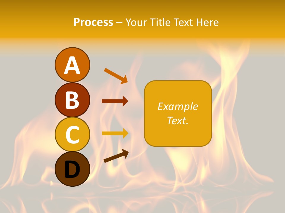 Burining Abstract Black PowerPoint Template