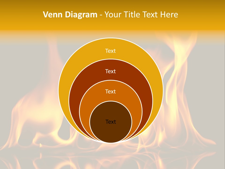 Burining Abstract Black PowerPoint Template