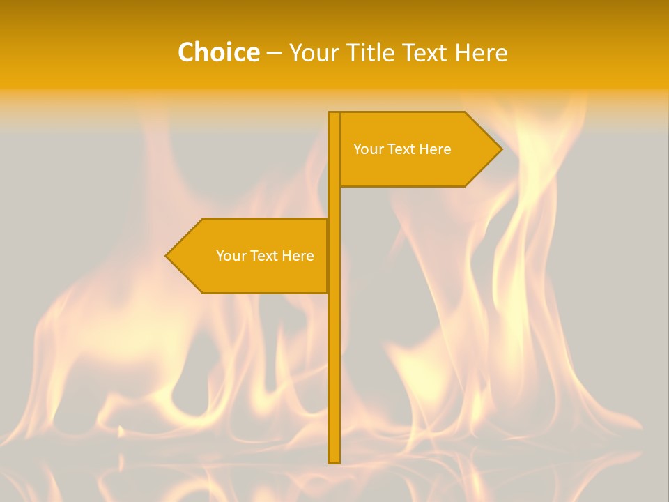 Burining Abstract Black PowerPoint Template