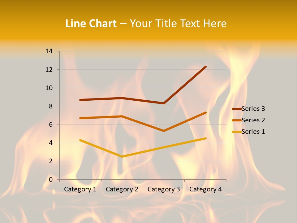 Burining Abstract Black PowerPoint Template