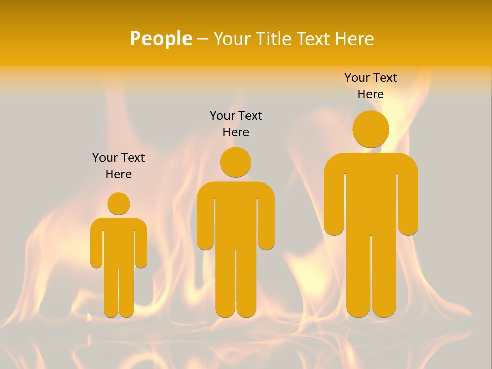 Burining Abstract Black PowerPoint Template