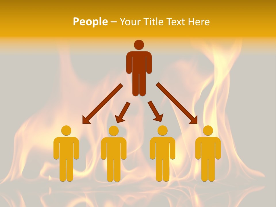 Burining Abstract Black PowerPoint Template