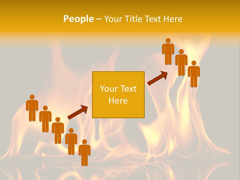 Burining Abstract Black PowerPoint Template