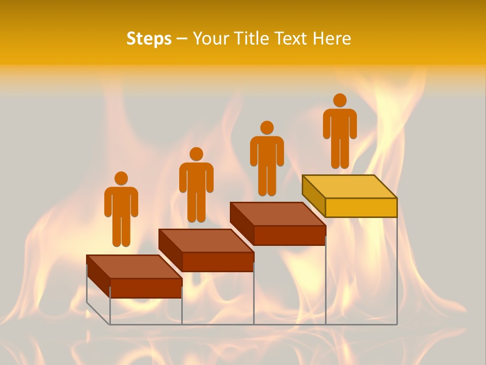 Burining Abstract Black PowerPoint Template