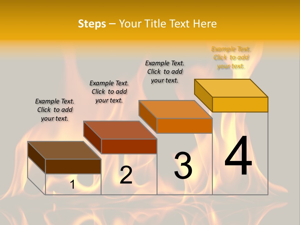 Burining Abstract Black PowerPoint Template