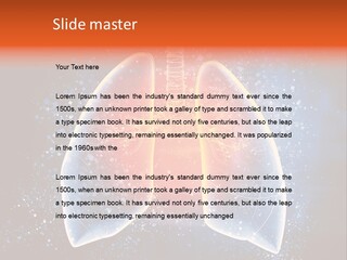 Drawing Biological Trachea PowerPoint Template
