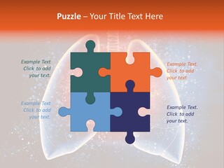 Drawing Biological Trachea PowerPoint Template