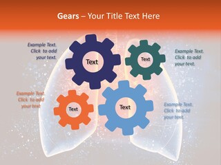 Drawing Biological Trachea PowerPoint Template