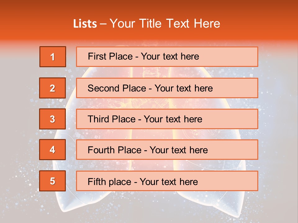 Drawing Biological Trachea PowerPoint Template