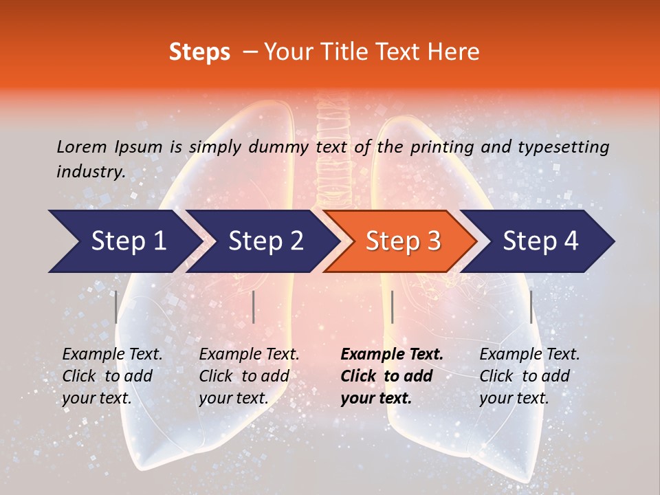 Drawing Biological Trachea PowerPoint Template