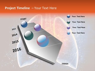 Drawing Biological Trachea PowerPoint Template