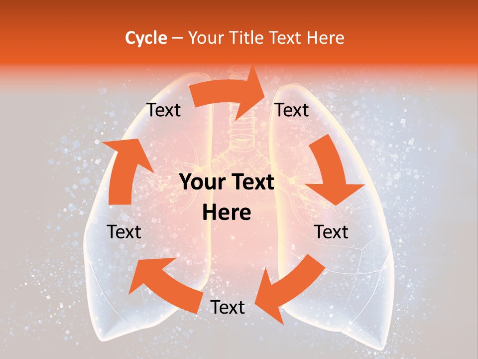 Drawing Biological Trachea PowerPoint Template