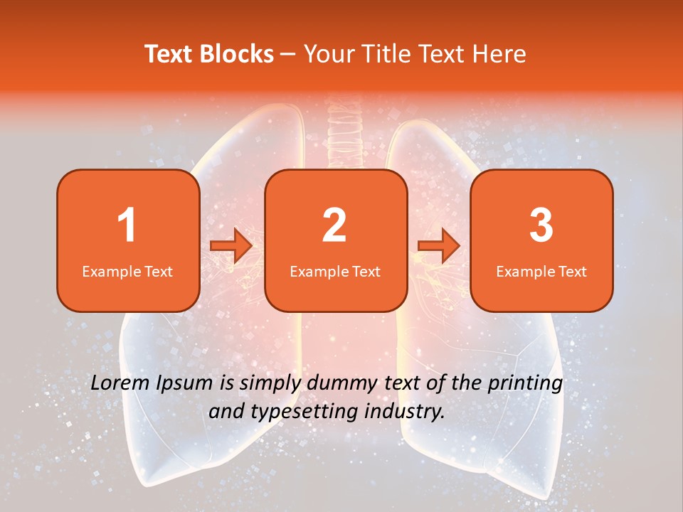 Drawing Biological Trachea PowerPoint Template