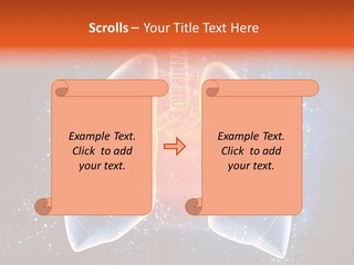 Drawing Biological Trachea PowerPoint Template