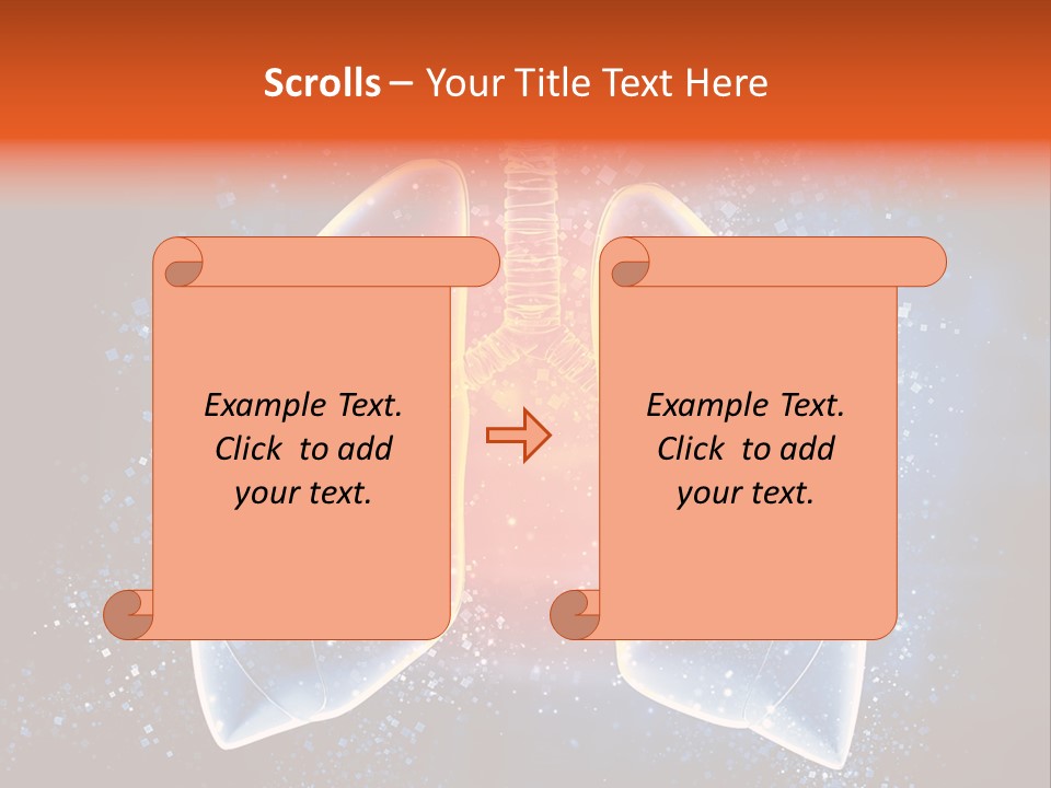 Drawing Biological Trachea PowerPoint Template