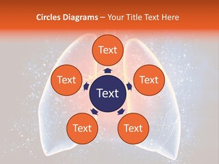 Drawing Biological Trachea PowerPoint Template