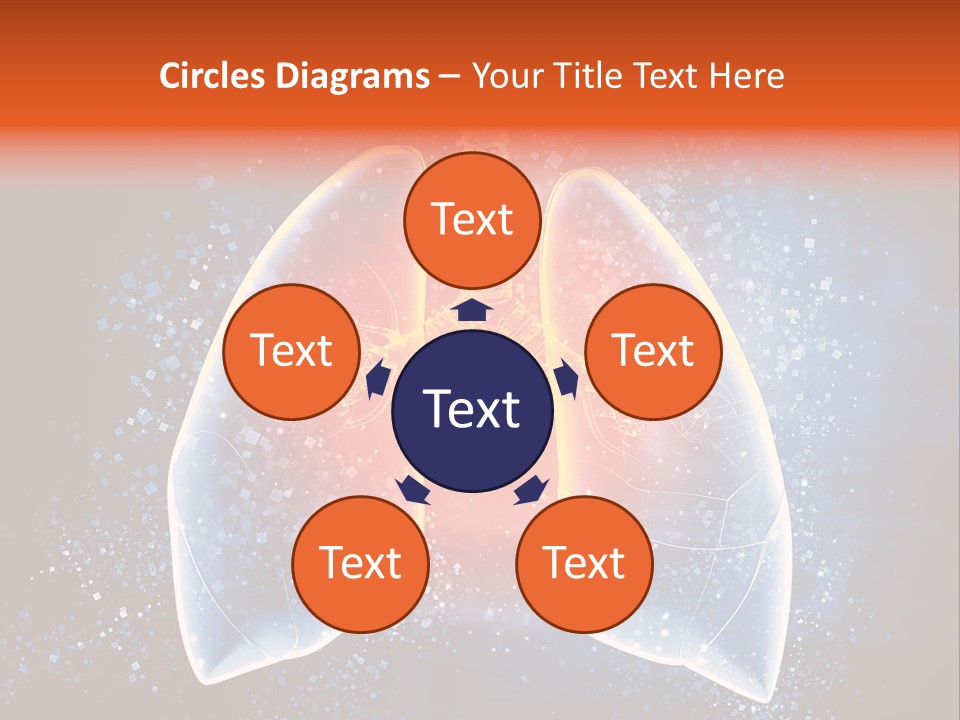 Drawing Biological Trachea PowerPoint Template