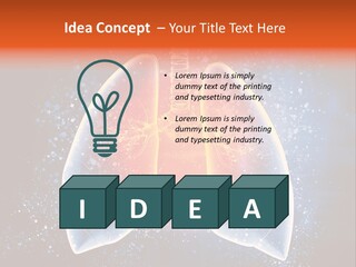 Drawing Biological Trachea PowerPoint Template