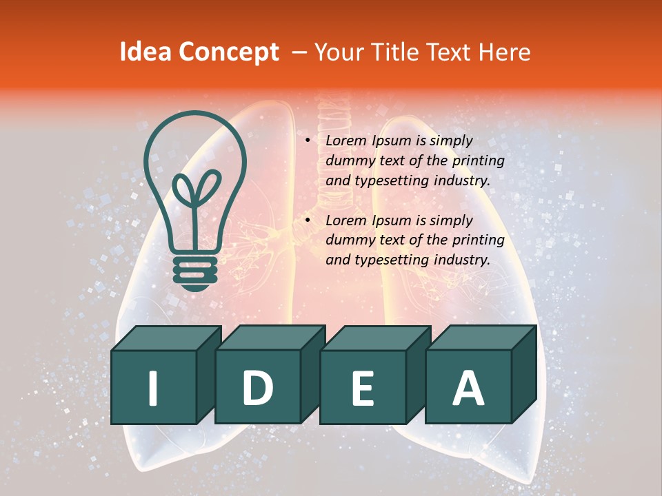 Drawing Biological Trachea PowerPoint Template