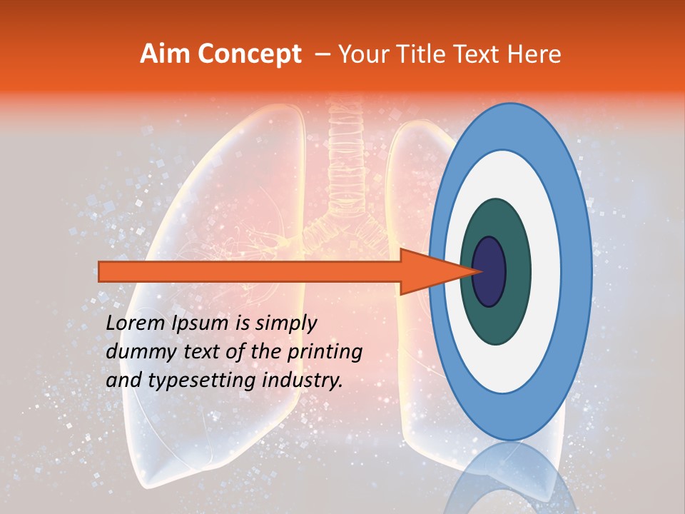 Drawing Biological Trachea PowerPoint Template
