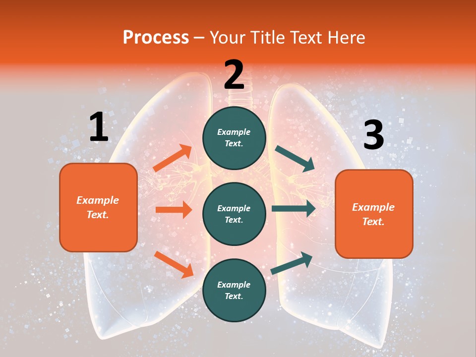 Drawing Biological Trachea PowerPoint Template