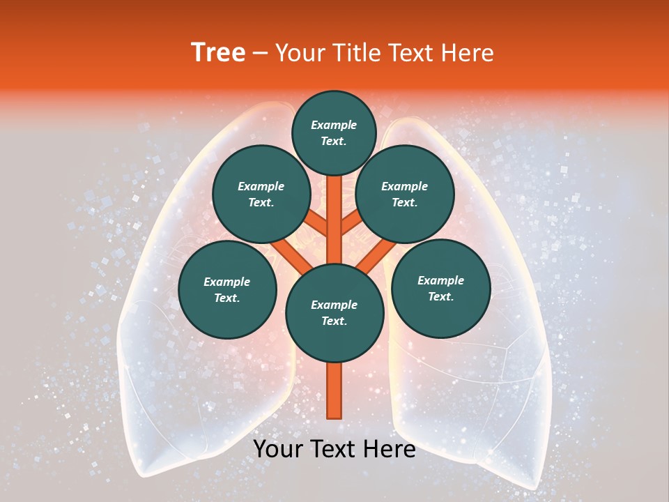 Drawing Biological Trachea PowerPoint Template