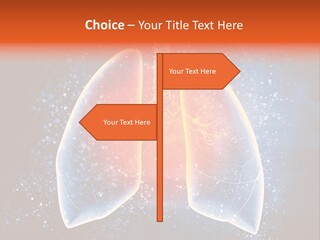 Drawing Biological Trachea PowerPoint Template