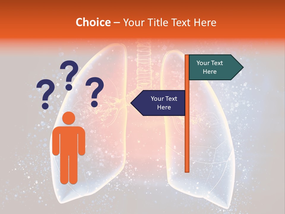 Drawing Biological Trachea PowerPoint Template