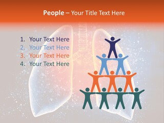 Drawing Biological Trachea PowerPoint Template