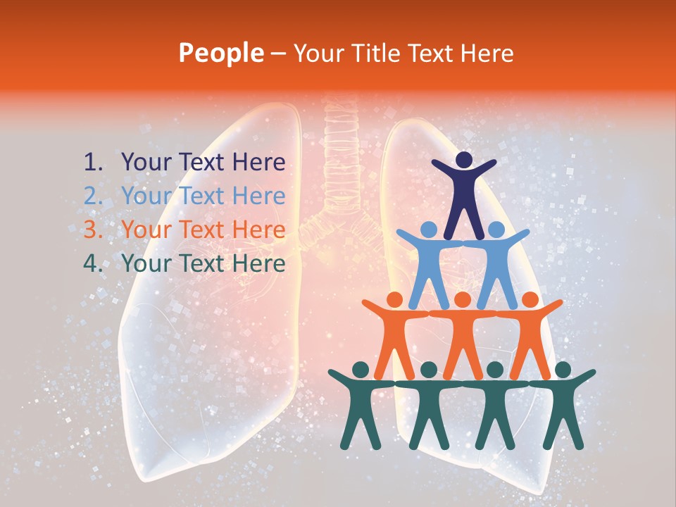 Drawing Biological Trachea PowerPoint Template