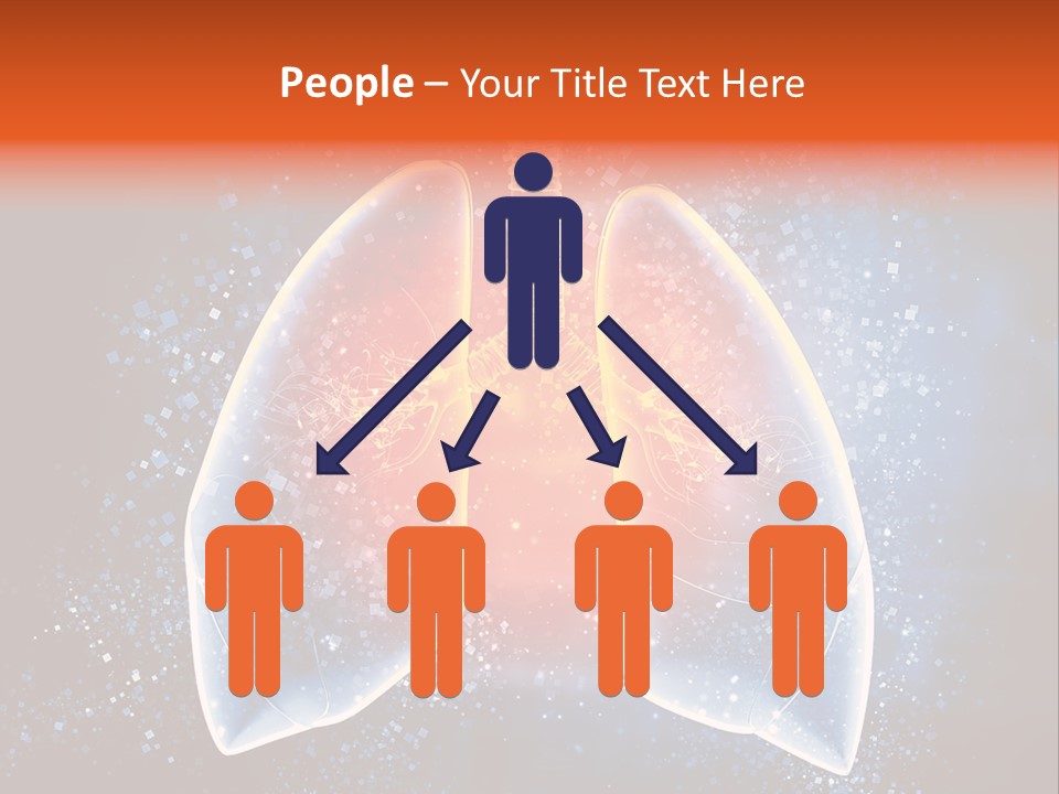 Drawing Biological Trachea PowerPoint Template