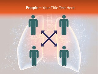 Drawing Biological Trachea PowerPoint Template