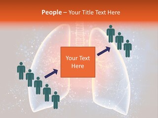 Drawing Biological Trachea PowerPoint Template