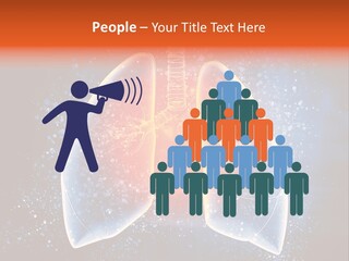 Drawing Biological Trachea PowerPoint Template