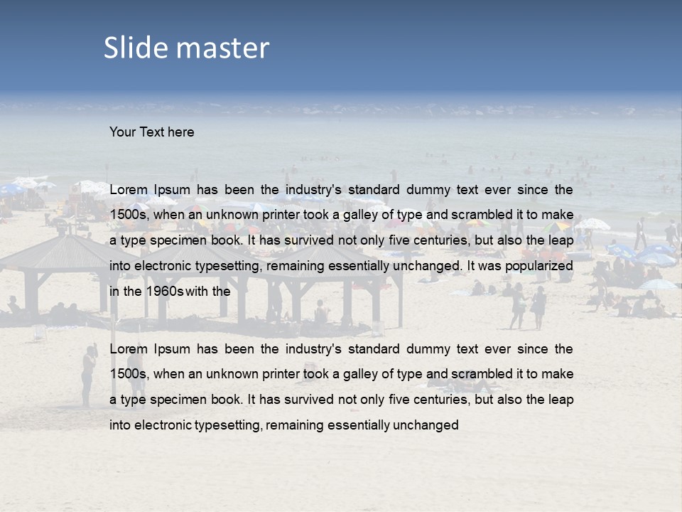 Tourist Attraction Outdoors Summer PowerPoint Template