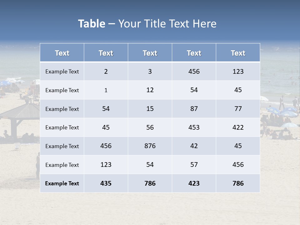 Tourist Attraction Outdoors Summer PowerPoint Template