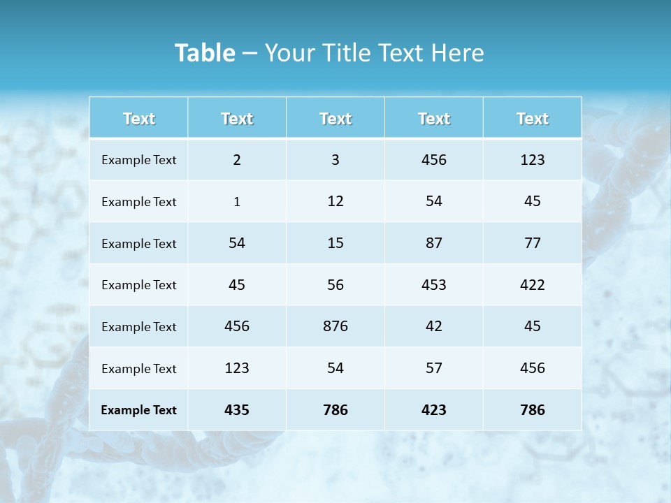 Health Biochemistry Backgrounds PowerPoint Template