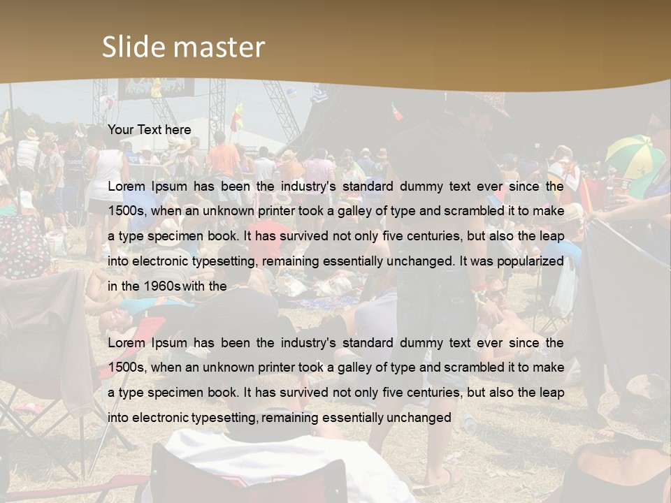 Grass Summer Fashion Fun PowerPoint Template