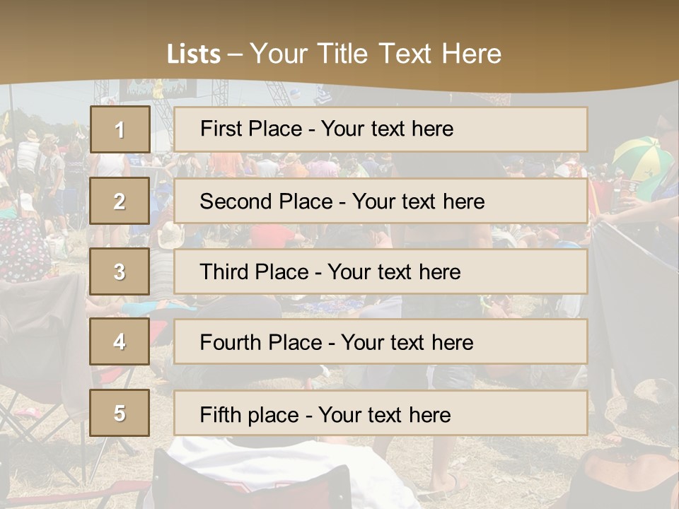 Grass Summer Fashion Fun PowerPoint Template