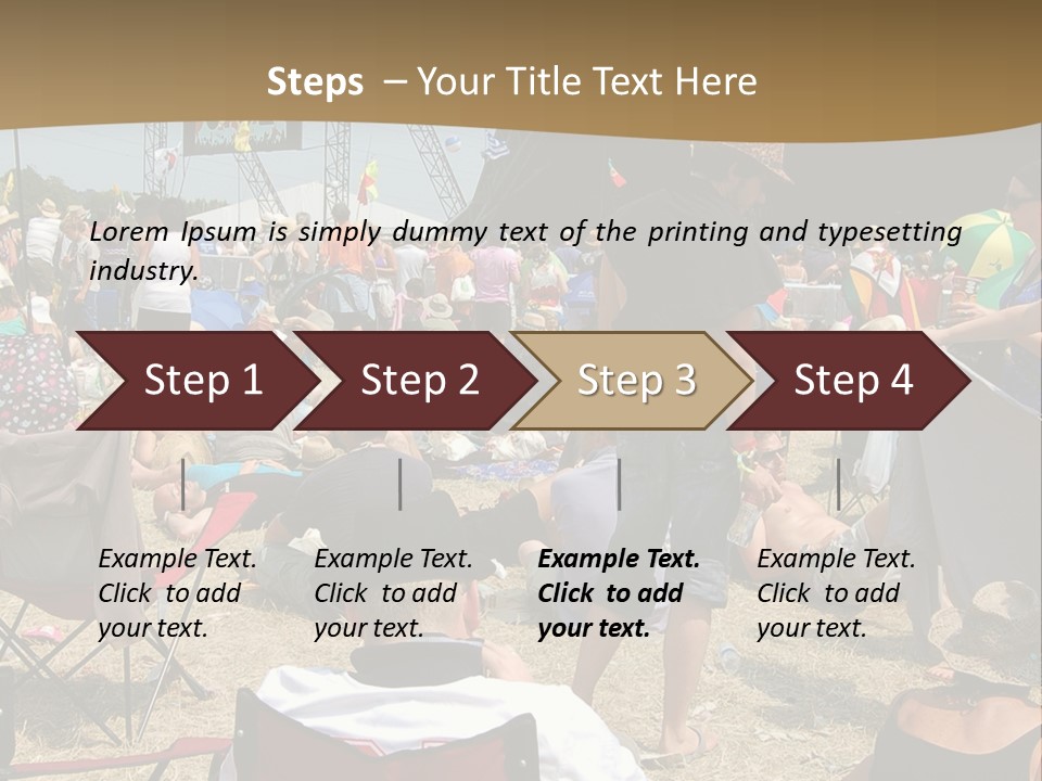 Grass Summer Fashion Fun PowerPoint Template