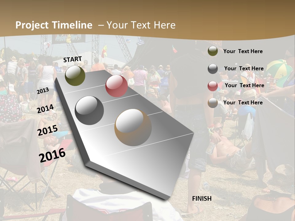 Grass Summer Fashion Fun PowerPoint Template