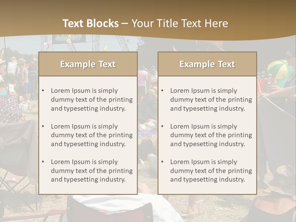 Grass Summer Fashion Fun PowerPoint Template