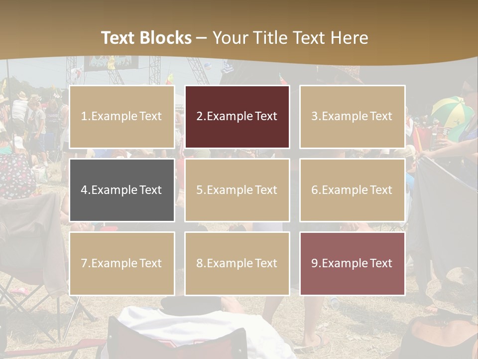 Grass Summer Fashion Fun PowerPoint Template