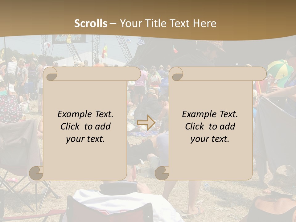 Grass Summer Fashion Fun PowerPoint Template